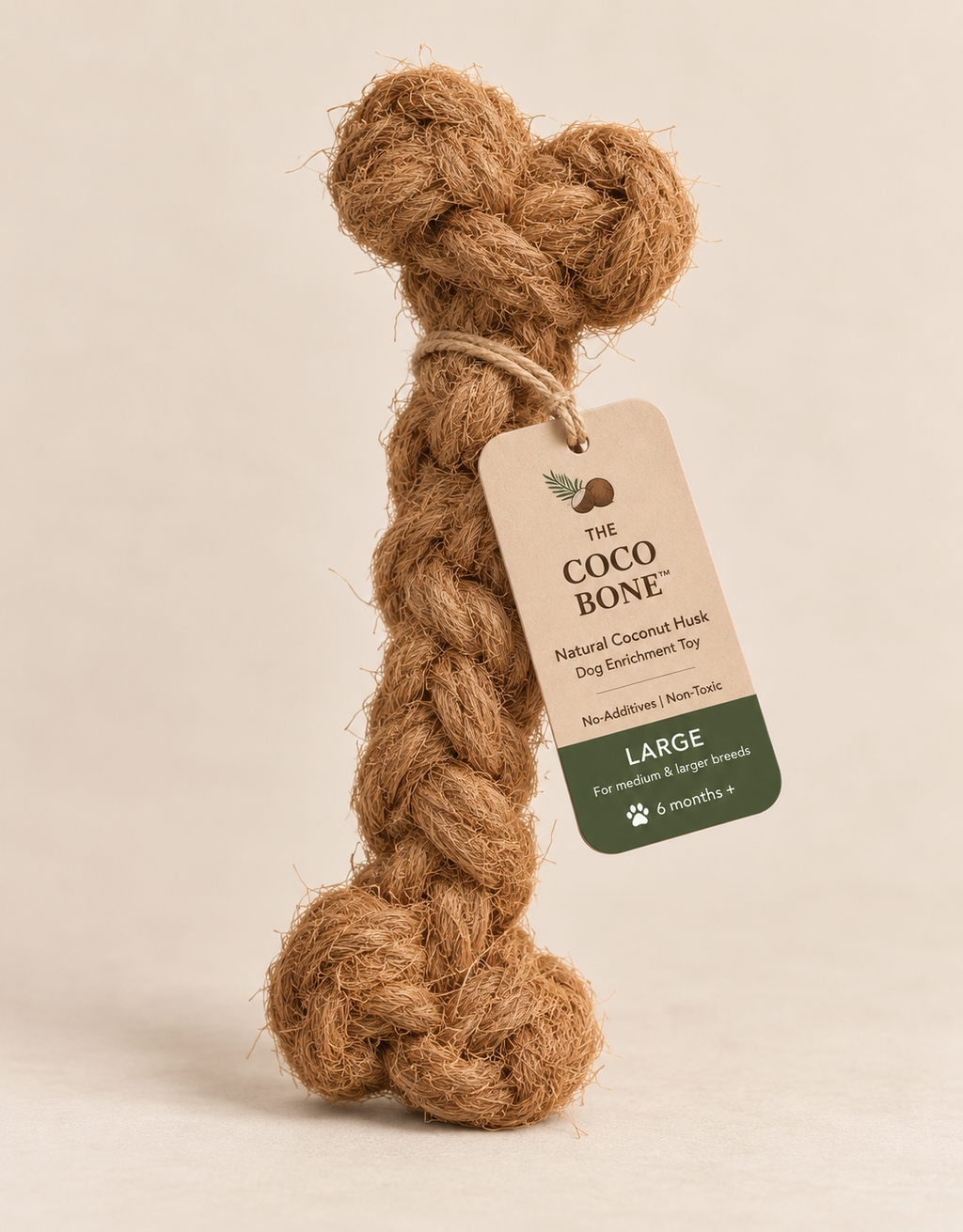 Product image of The Coco Bone™ | natural coconut husk dog enrichment toy