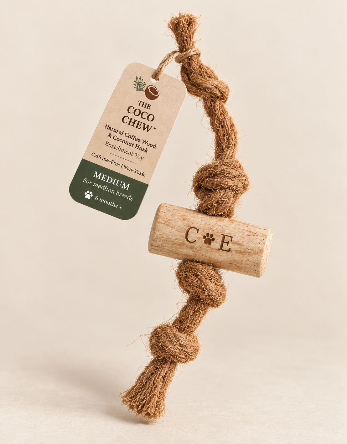 Product image of The Coco Chew™ | natural coconut coir and coffee wood dog toy